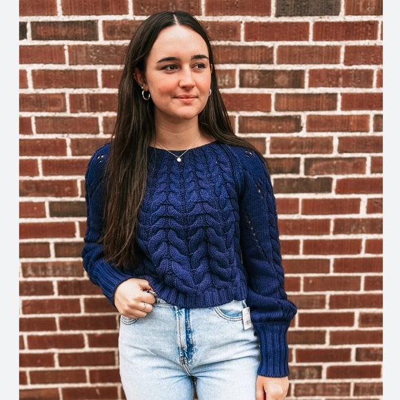 FREE PEOPLE Sandre
Pullover OB1757383 Blue size Medium M NWOT $148 - Picture 14 of 16